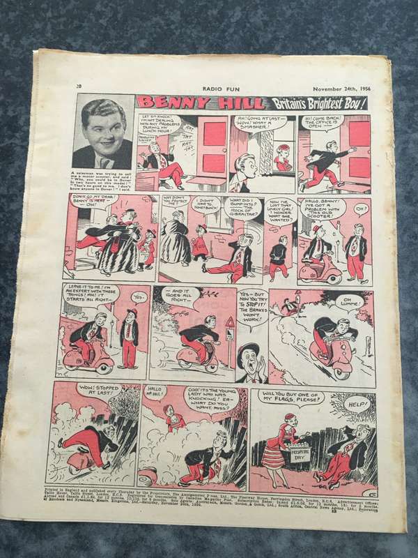 VINTAGE TO ANTIQUE - COMIC/ MAGAZINE - RADIO FUN - 1956