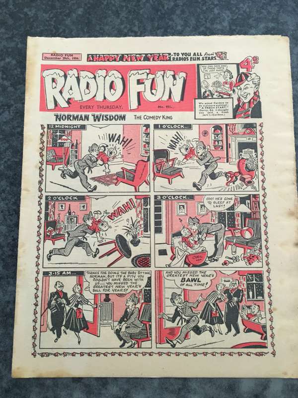 VINTAGE TO ANTIQUE - COMIC/ MAGAZINE - RADIO FUN - 1956