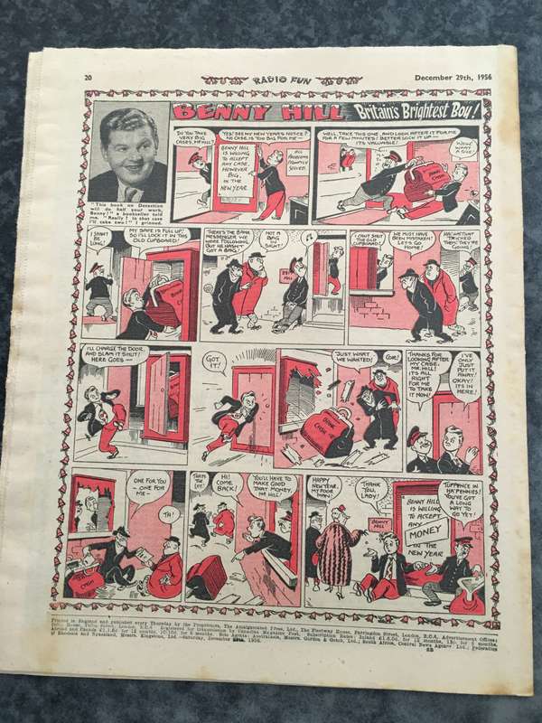 VINTAGE TO ANTIQUE - COMIC/ MAGAZINE - RADIO FUN - 1956