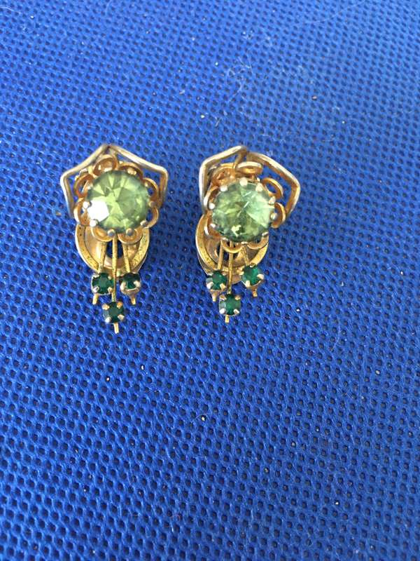 VINTAGE EARRINGS WITH STONES