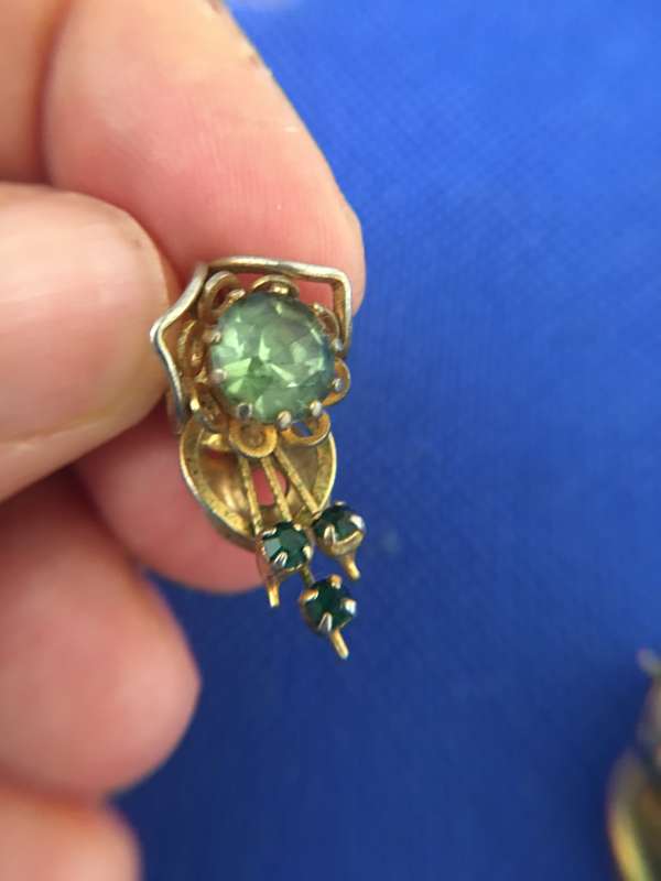 VINTAGE EARRINGS WITH STONES