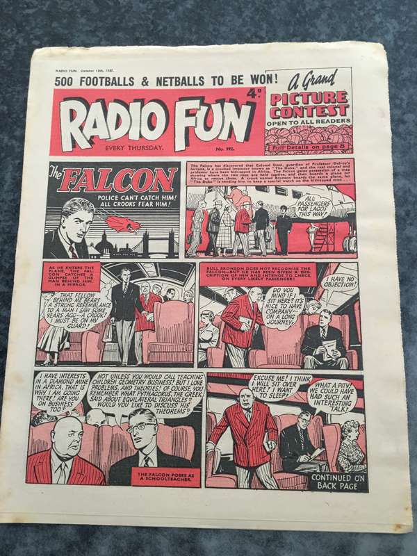 VINTAGE TO ANTIQUE - COMIC/ MAGAZINE - RADIO FUN - 1957