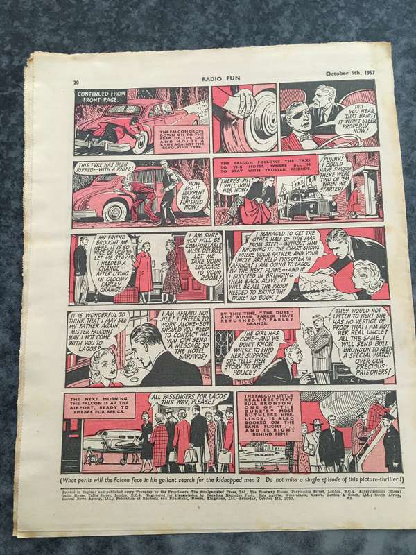 VINTAGE TO ANTIQUE - COMIC/ MAGAZINE - RADIO FUN - 1957