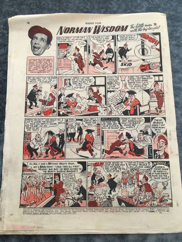 VINTAGE TO ANTIQUE - COMIC/ MAGAZINE - RADIO FUN  - 1960