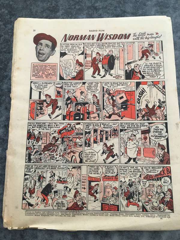 VINTAGE TO ANTIQUE - COMIC/ MAGAZINE - RADIO FUN - 1960