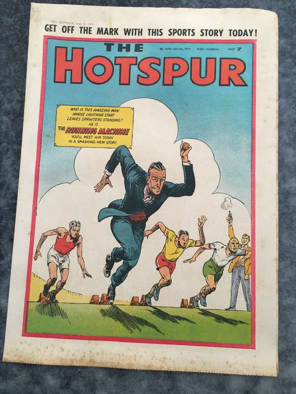 VINTAGE TO ANTIQUE - COMIC/ MAGAZINE - THE HOTSPUR - 1957