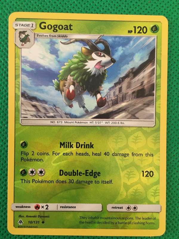 POKEMON TRADING CARD - FOIL SHINY - GOGOAT
