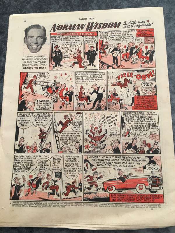 VINTAGE TO ANTIQUE - COMIC/ MAGAZINE - RADIO FUN - 1960