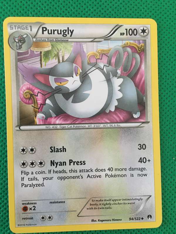 POKEMON TRADING CARD - PURUGLY