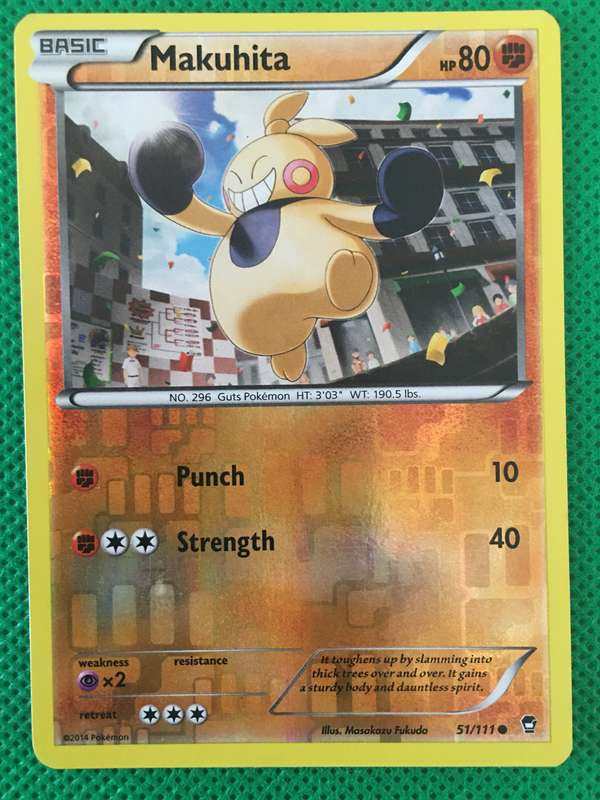 POKEMON TRADING CARD  - MAKUHITA - FOIL / SHINY
