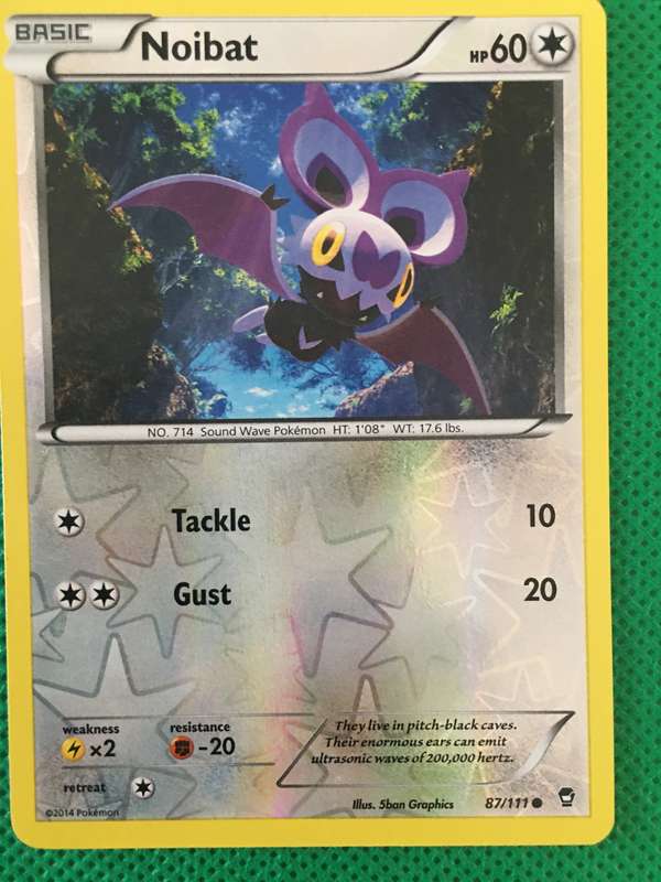 POKEMON TRADING CARD - FOIL CARD / SHINY - NOIBAT