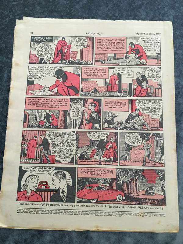 VINTAGE TO ANTIQUE - COMIC/ MAGAZINE - RADIO FUN - 1957