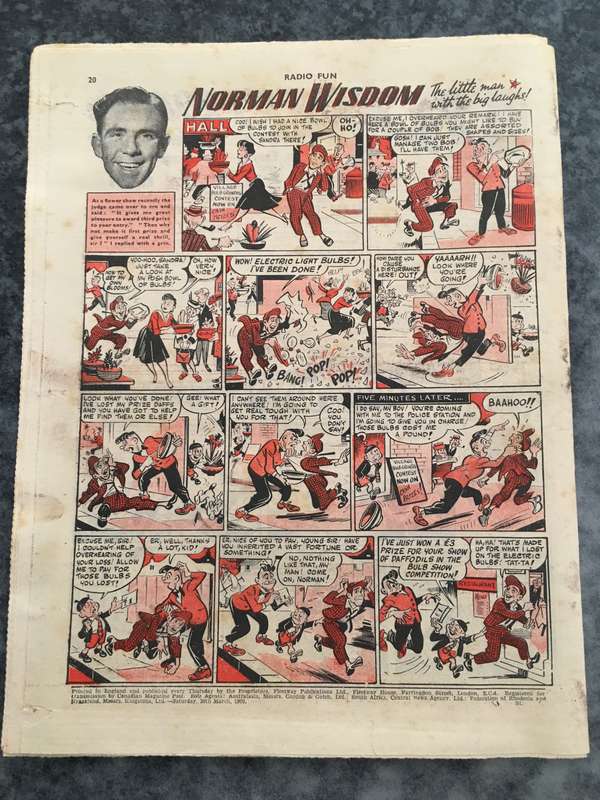 VINTAGE TO ANTIQUE - COMIC/ MAGAZINE -  RADIO FUN - 1960