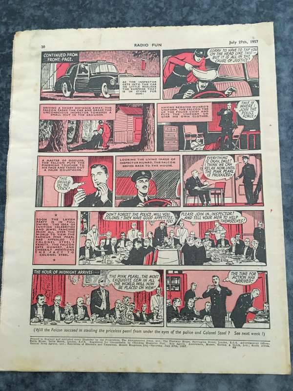 VINTAGE  TO ANTIQUE - COMIC / MAGAZINE -  RADIO FUN - 1957