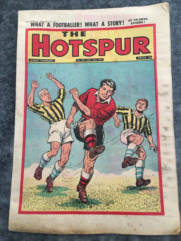 VINTAGE TO ANTIQUE - COMIC/ MAGAZINE - THE HOTSPUR - 1956