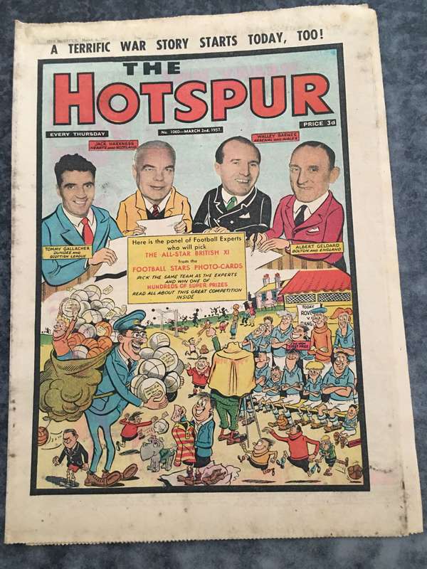 VINTAGE TO ANTIQUE - COMIC/ MAGAZINE - THE HOTSPUR - 1957