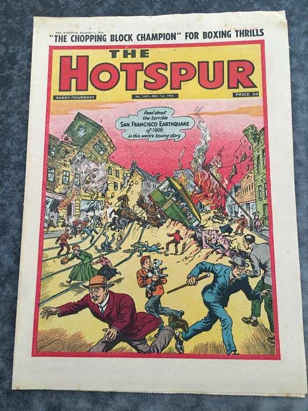 VINTAGE TO ANTIQUE - COMIC/ MAGAZINE - THE HOTSPUR - 1956