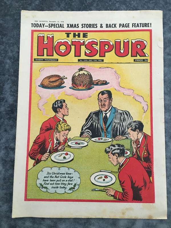 VINTAGE TO ANTIQUE - COMIC/ MAGAZINE - THE HOTSPUR - 1956