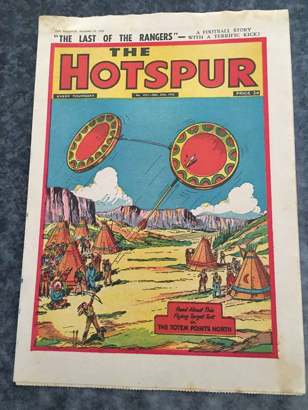 VINTAGE TO ANTIQUE - COMIC/ MAGAZINE - THE HOTSPUR - 1956