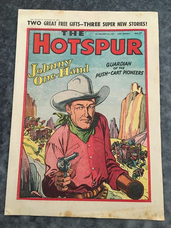 VINTAGE TO ANTIQUE - COMIC/ MAGAZINE - THE HOTSPUR - 1957