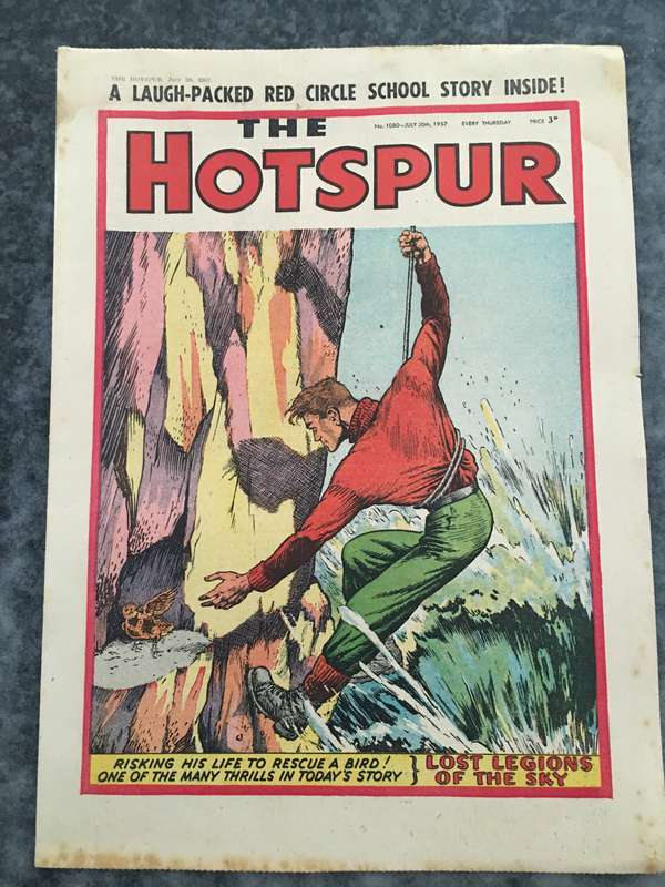VINTAGE TO ANTIQUE - COMIC/ MAGAZINE - THE HOTSPUR - 1957