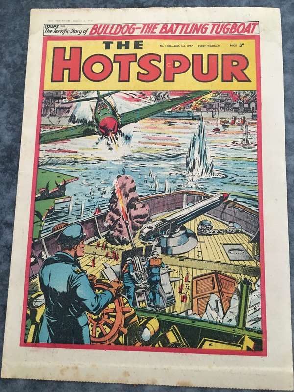 VINTAGE TO ANTIQUE - COMIC/ MAGAZINE - THE HOTSPUR - 1957