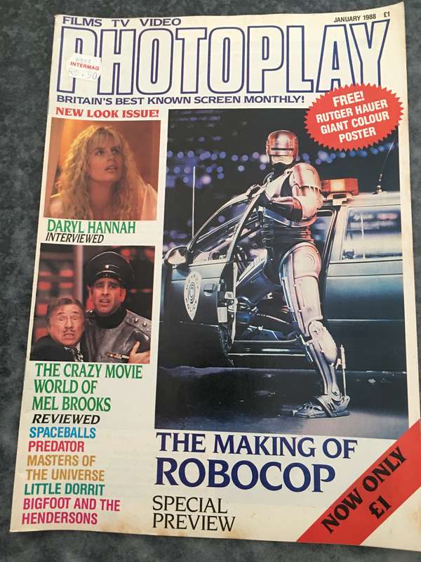 VINTAGE FILMS TV VIDEO PHOTOPLAY MAGAZINE - JANUARY 1988