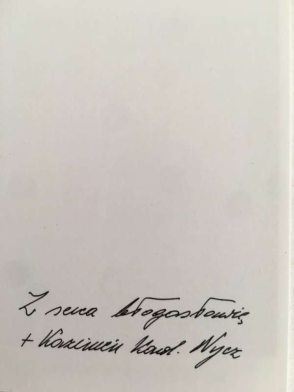AUTOGRAPHED  PRINTED - POLISH ROMAN CATHOLIC PRIEST - JERZY POPIELUSZKO WAS ASSINATED 1984