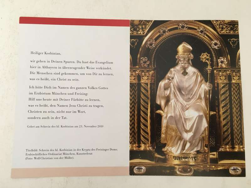 AUTOGRAPHED SIGNED CARDINAL REINHARD MARX - ARCHBISHOP OF MUNICH AND FREISING