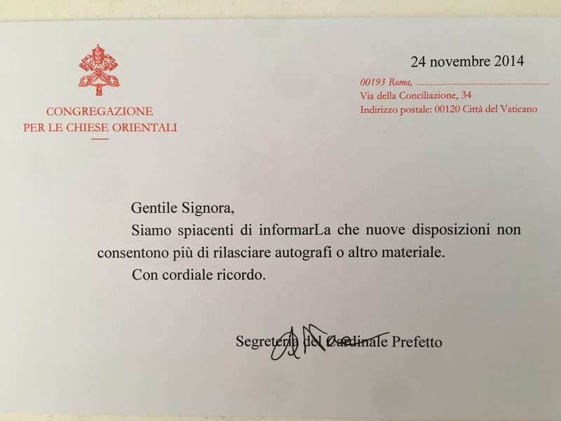 PHOTOGRAPH OF CARDINAL SERGIO PIGNEDOLI - AND PAMPHLETS OF PREVIOUS POPES
