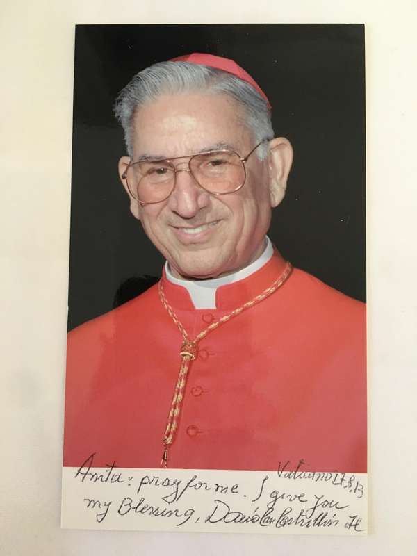 AUTOGRAPHED / SIGNED - CARDINAL - DARIO CASTRILLION HOYOS AND VATICAN CARD