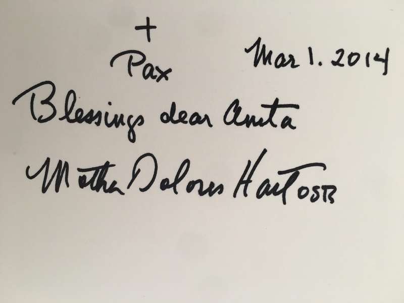 AUTOGRAPHED / SIGNED - H ER HOLINESS - MOTHER DELORES HART FIRST WAS AN ACTRESS AND  CHRISTMAS CARD