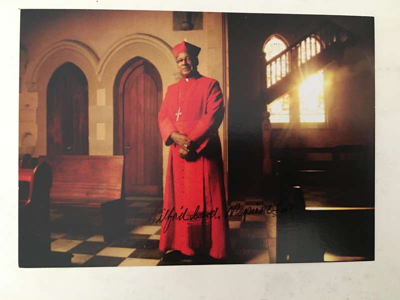 AUTOGRAPHED / SIGNED - HIS HOLINESS ARCHBISHOP WILFRID F. NAPIER OF DURBAN