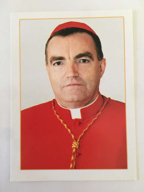 PRINTED  AUTOGRAPH OF HIS HOLINESS - CARDINAL JOSIP  BOZANIC