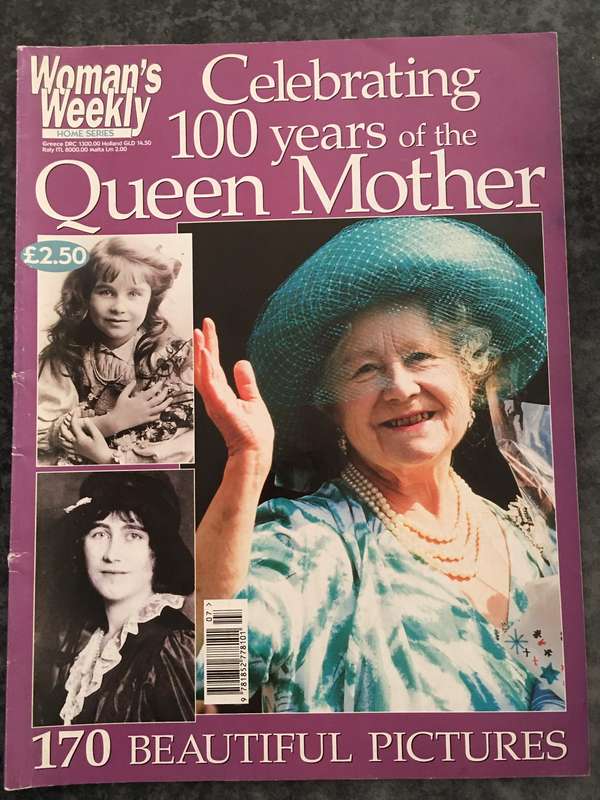 WOMAN'S WEEKLY ROYALTY MAGAZINE - CELEBRATING 100 YEARS OF THE QUEEN MOTHER