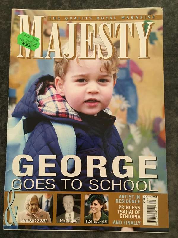 MAJESTY MAGAZINE - GEORGE  GOES TO SCHOOL