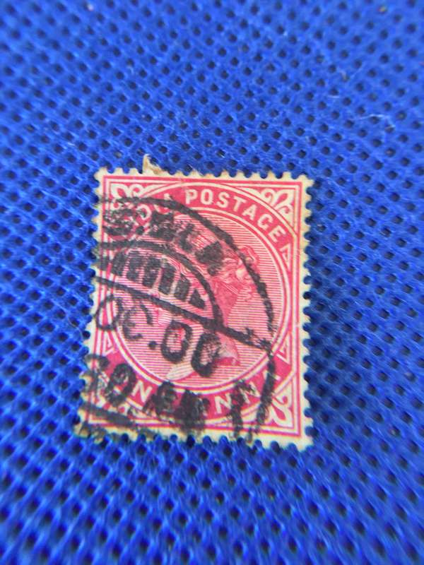 INDIA QUEEN VICTORIA  ONE ANNA USED STAMP