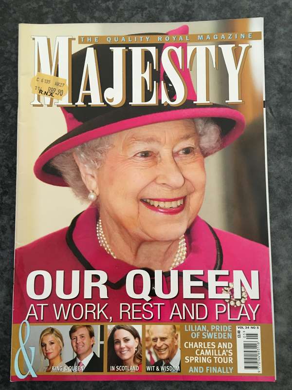 MAJESTY MAGAZINE - OUR QUEEN AT WORK REST AND PLAY