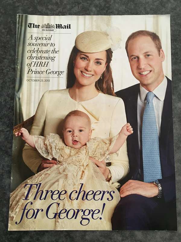 THE MAIL MAGAZINE SOUVENIR PRINCE GEORGE CHRISTENING
