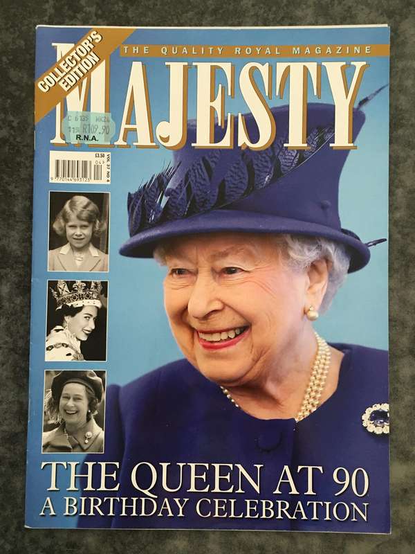 MAJESTY  MAGAZINE - THE QUEEN AT 90