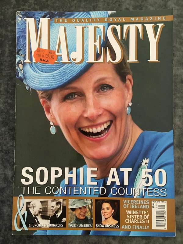 MAJESTY MAGAZINE - SOPHIE AT 50- THE CONTENTED COUNTESS