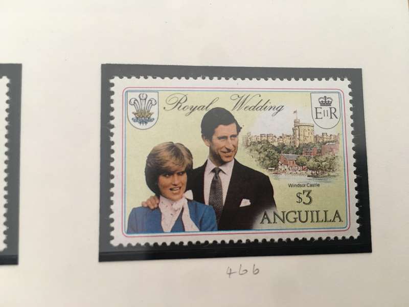ANGUILLA - THE ROYAL WEDDING H.R.H PRINCE CHARLES & LADY DIANA SPENCER - 1981 - MINT STAMPS