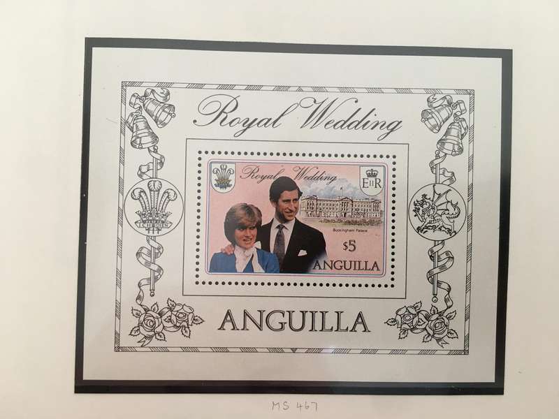 ANGUILLA - THE ROYAL WEDDING H.R.H PRINCE CHARLES & LADY DIANA SPENCER - 1981 - MINT STAMPS