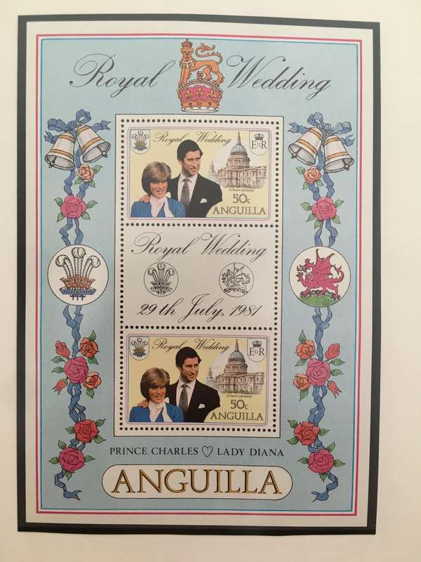 ANGUILLA - THE ROYAL WEDDING H.R.H PRINCE CHARLES & LADY DIANA SPENCER - 1981 - MINT STAMPS