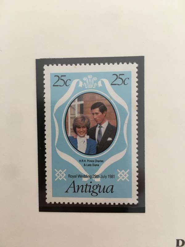ANTIGUA - ROYAL WEDDING OF PRINCE CHARLES & LADY DIANA 1981 - MINT STAMPS