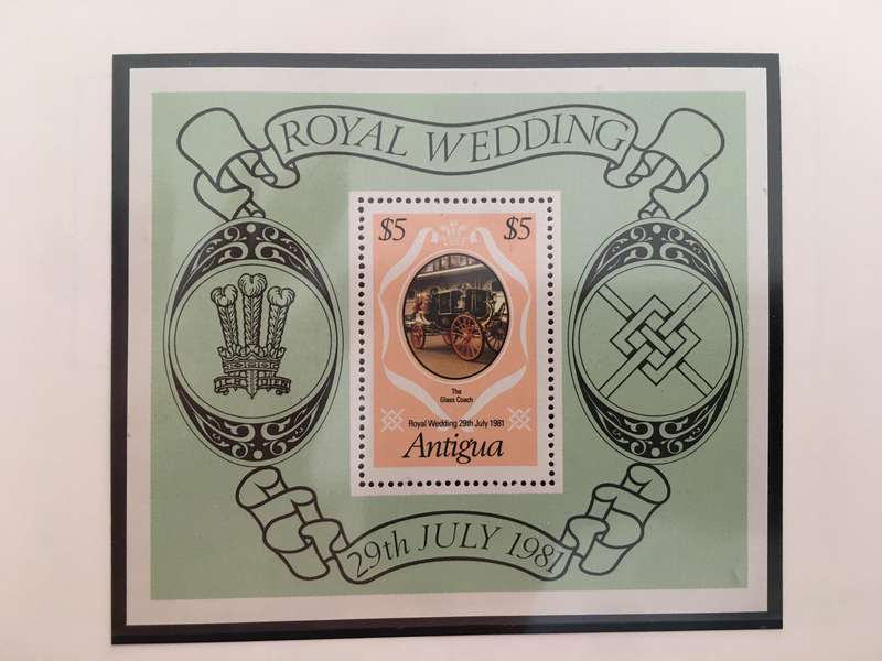 ANTIGUA - ROYAL WEDDING OF PRINCE CHARLES & LADY DIANA 1981 - MINT STAMPS