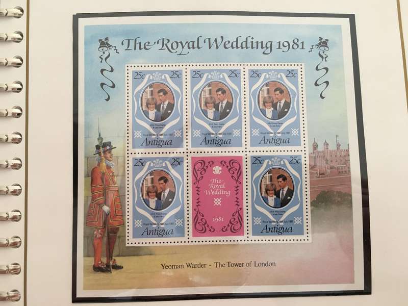 ANTIGUA - ROYAL WEDDING OF PRINCE CHARLES & LADY DIANA 1981 - MINT STAMPS
