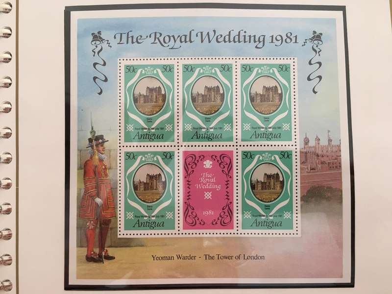 ANTIGUA - ROYAL WEDDING OF PRINCE CHARLES & LADY DIANA 1981 - MINT STAMPS