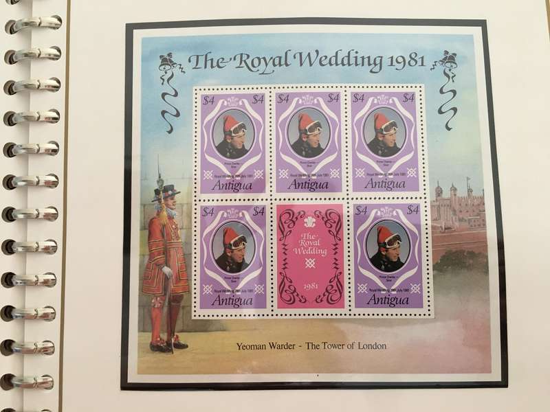 ANTIGUA - ROYAL WEDDING OF PRINCE CHARLES & LADY DIANA 1981 - MINT STAMPS