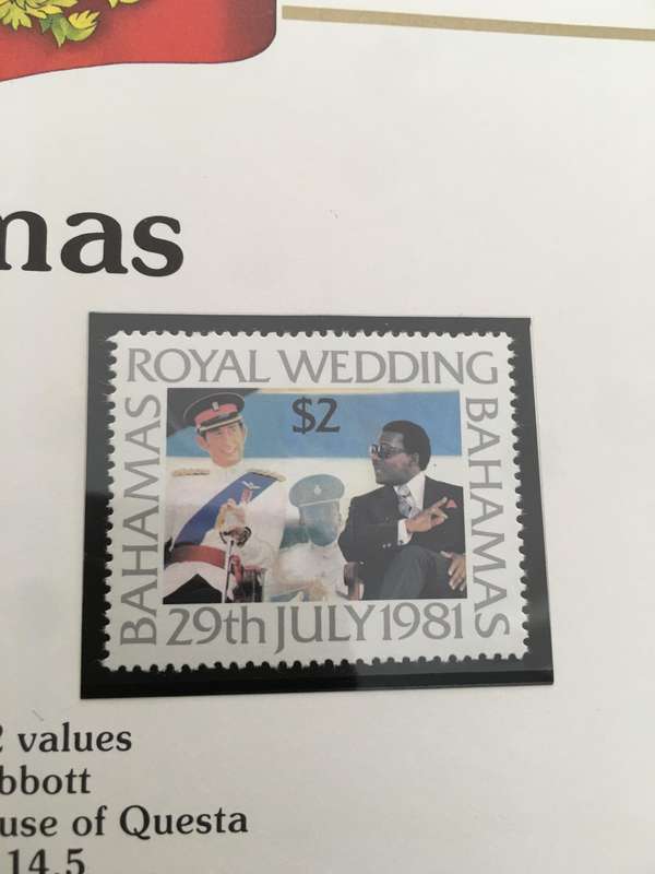 BAHAMAS - THE ROYAL WEDDING OF H.H. PRINCE CHARLES & LADY DIANA - 1981 - MINT STAMPS